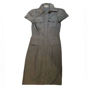 ABS Black Button Down Dress, Size 0